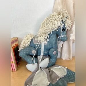 Vintage fabric carousel stuffed horse